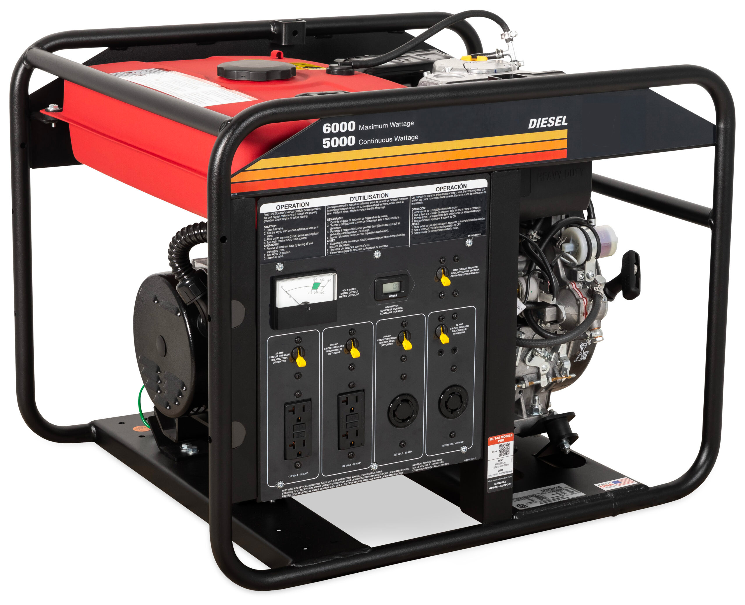 6000 Watt Diesel Portable Generator
